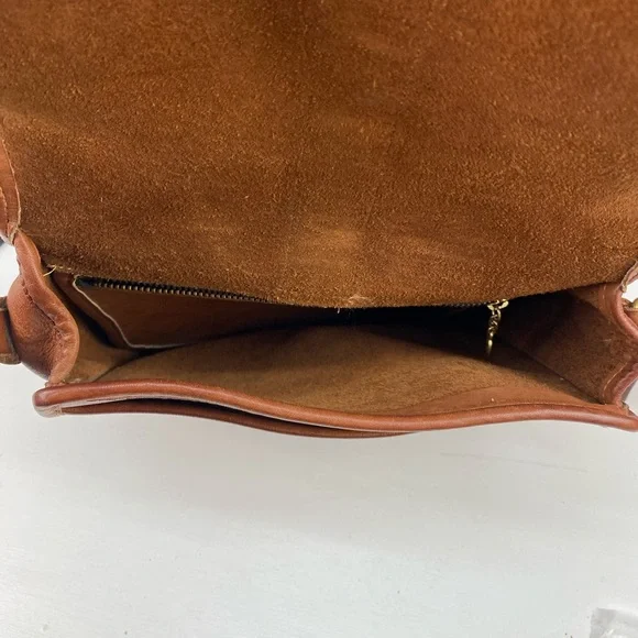 Coach Vintage Brown‎ Leather Crossbody Bag - Picture 8 of 15